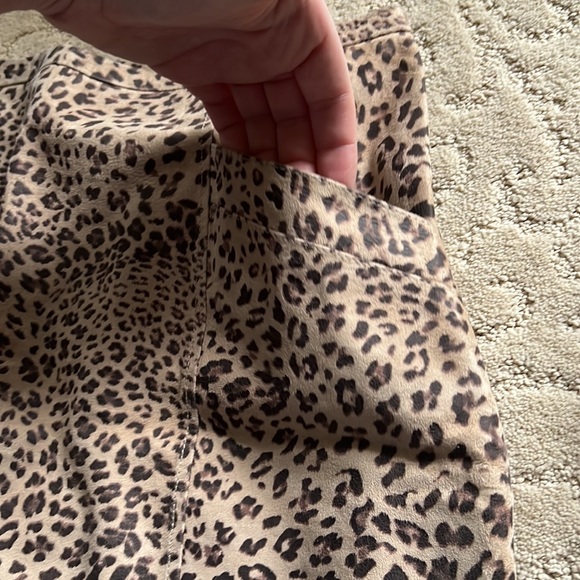 Joie Leather Leopard Skirt - Picture 2 of 6